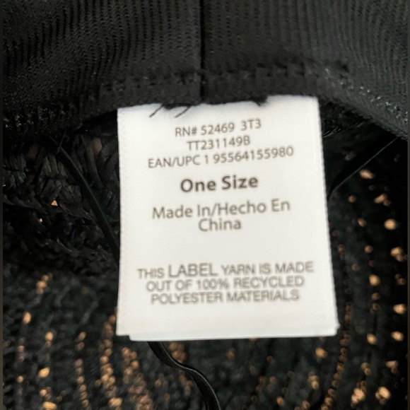 Summer straw hat, black. One size, measurements are in the pictures - Picture 4 of 8